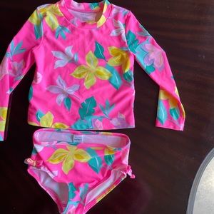 BNWOT Floral two piece swimsuit